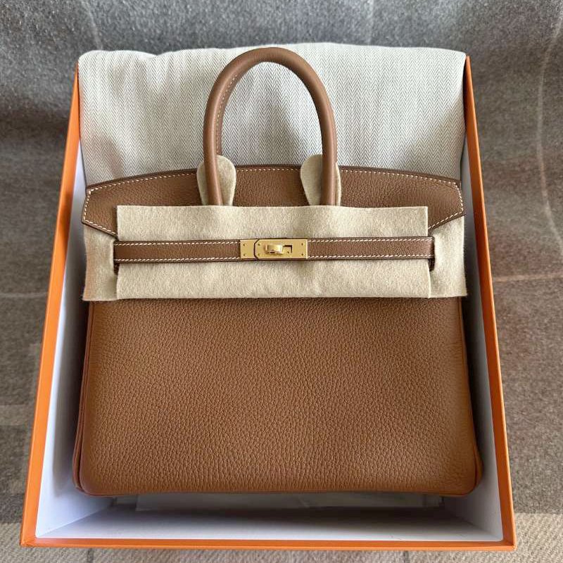 Birkin 25 Togo – 經典金棕